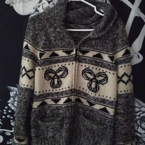 Wool button up TNA sweater
